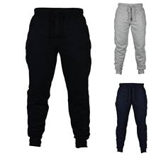 Pantalones de chándal informales para hombre, ropa deportiva, ajustados, color negro, para gimnasio 2024 - compra barato