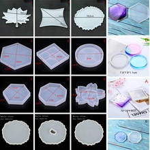 Irregular Wave Coaster Resin Casting Molds Silicone Epoxy Jewelry Pendant Agate Making Mould Tool Home DIY Accessories 2024 - buy cheap