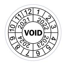 10000 pcs/lot 20mm diameter Warranty VOID damageable paper label sticker, Item No.V02 2024 - buy cheap