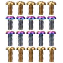 5 шт./упак. Титан сплава винты M5x12/M5x10, велосипедные бутылки для воды клетка болты дисковый тормоз горного велосипеда винты Велоспорт Запчасти 2024 - купить недорого