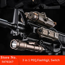 New Arrival Airsoft Tactical Light Combo Set PEQ 15/Tactical Flashlight with Dual Control Switch for 20mm Rail EX624 2024 - buy cheap