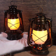 Thrisdar Iron Vintage Kerosene Lantern Table Night Light Creative Bar Cafe Restuarant Pub Gazebo Bedroom Flame Effect Oil Lamp 2024 - buy cheap