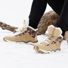 Rax Winter Snow Boots Men Women Fleece Warm Hiking Boots Outdoor Sports Sneakers Mountain Shoes Trekking Snowproof Walking Boots 2024 - buy cheap