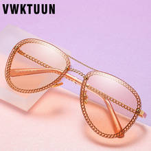 VWKTUUN-gafas de sol clásicas de estilo piloto para mujer y hombre, lentes de gran tamaño para conducir, de doble haz, de lujo, UV400, 2019 2024 - compra barato
