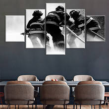 5 Piece firefighters Modern Artwork Wall Art Canvas Poster and Print Canvas Painting Decorative Picture Home Decor 2024 - buy cheap