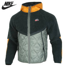 Jaqueta masculina de inverno com capuz, novidade original nike m nsw he jct hd insltd, roupa esportiva masculina 2024 - compre barato