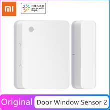 Xiaomi mini sensor de janela de porta inteligente original, tamanho de bolso, para dispositivos xiaomi smart home, kits de casa inteligente 2024 - compre barato