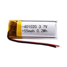 3.7v 50mah 401020 Lithium polymer Li-po Rechargeable Battery For Toys Cars Bluetooth speaker Bluetooth headset digital products 2024 - buy cheap