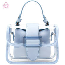 Bolso de hombro transparente de pez mágico para mujer, bandolera de PVC de gelatina, bolso de cadena, bolso compuesto impermeable 2024 - compra barato