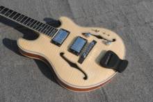 Classic custom 6-string jazz guitar, double F hole full hollow body, tiger maple veneer, support custom, multi-color optional, c 2024 - buy cheap