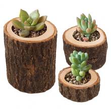 Wooden Candle Holders Planter Rustic Candlestick Candle Holder Stick Table Centerpiece Coffee Shop Party Home Decor Candelabra 2024 - buy cheap
