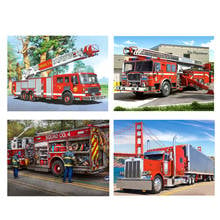 DPF diamond embroidery Fire truck diamond painting cross stitch crafts diamond mosaic kit square/round rhinestone home decor 2024 - buy cheap