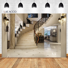 Laeacco Luxury Palace Spiral Staircase Pillar Interior Decor Photography Backgrounds Family Portrait Backdrops For Photo Studio 2024 - buy cheap