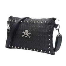 Bolso de mano de estilo Vintage para mujer, bandolera pequeña con diseño de Calavera, a la moda 2024 - compra barato