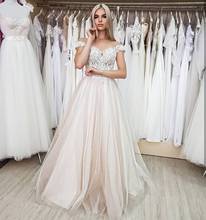 Charming Wedding Dress A-Line Sweetheart Off The Shoulder Lace Appliques Floor Length Court Train Bridal Gowns Custom Made New 2024 - buy cheap