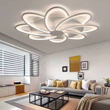 Lámpara Led de acrílico blanco para sala de estar y dormitorio, iluminación regulable para interiores, con control remoto, accesorios de iluminación 2024 - compra barato