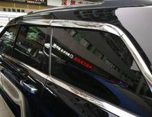 Visera de plástico cromado ABS para ventana de coche, protector solar contra la lluvia, accesorios para Jeep Compass 2017 2018, estilo de coche 2024 - compra barato
