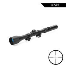 3-7X28 Hunting Optics Rifle Scope Tactical Crossbow Scope 11mm Rail Mounts Air Rifle Telescopic Sniper Airsoft Guns Rifle Scope 2024 - buy cheap