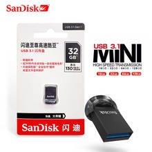 Флеш-накопитель SanDisk, USB 3,1, 256 ГБ, CZ430, Super Mini, 16 ГБ, 32 ГБ, 64 ГБ, 128 ГБ, высокоскоростной флеш-накопитель до 130, МБ/с. 2024 - купить недорого