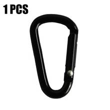 1Pc Aluminum Alloy Carabiner Black D-Ring Key Chain Clip Camping Keyring Snap Hook Outdoor Travel Kit Outdoor Climbing Tools 2024 - buy cheap