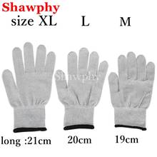 20pcs Silver conductive fiber Massage gloves for TENS/EMS for therapy Hand Massager Anti-static/Anti-skid electrode bio glove 2024 - buy cheap