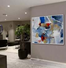 Handmade Canvas Painting Brush Strokes Oil Painting Office Living Room Decor Modern Contemporary Abstract Artwork Large Wall Art 2024 - buy cheap