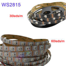 Tira de luces led de doble señal, Cinta Inteligente direccionable de 5 m/lote WS2815, DC12V, 30/60 pixeles/leds/m, IP30/IP65/IP67 2024 - compra barato
