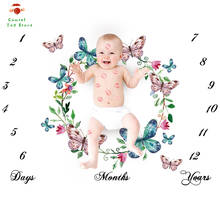 Ежемесячная веха Одеяло детский игровой коврик Манта фото ковер календарь фоновые аксессуары 2024 - купить недорого