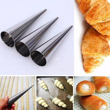 DIY Conical Tube Cone Form Mold Stainless Steel Bread Tool Spiral Horn Croissants Bake Pastry Roll Danish Baking Tool Cookice 2024 - buy cheap