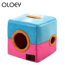 Funny Cat Bed House Mat for Small Medium Dogs Cats Bed Soft Warm and Comfortable Cotton Material Pet Bed Mat Kennel 2019 Hot 2024 - buy cheap