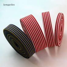 Kewgarden 1.5" 1" 3/8" 40mm 25mm 10mm Stripe Fabric Layering Cloth Ribbons Handmade Tape DIY Bow-tie Hair Accessories 10 Meters 2024 - buy cheap