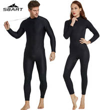 Sbart conjunto de mergulho de neoprene para homens e mulheres, roupa de mergulho preta, 2mm, peça única, mergulho inteiro para amantes, mergulho de inverno 2024 - compre barato