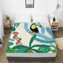 1pc folha de cama elástica lençol equipado com uma faixa elástica 150/180/200/160*200 colchão capa de cama dupla nordic luz cor 2024 - compre barato