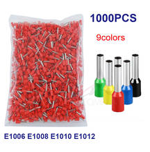 1000pcs E1006 E1008 E1010 E1012 Insulated Cord End Terminal Wire Ferrules 2024 - buy cheap