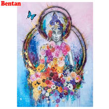 5D DIY Diamond painting Buddha religion full Square round Diamond embroidery Cross stitch picture Rhinestone Mosaic Paint 2024 - buy cheap