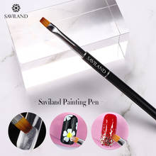 Акриловая кисть для ногтей SAVILAND, ручка для рисования, УФ-гель, кисть для рисования, ручка для маникюра, дизайн ногтей 2024 - купить недорого