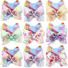 Jojo Siwa Grosgrain Ribbon Large 8Inch Hair Bows Handmade With Alligator Clip Pattern Beautiful Present for Kids Girls Headwear 2024 - buy cheap