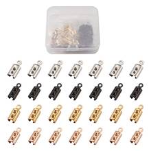 60pcs/set 304 Stainless Steel Cord End Folding Crimp Ends String Ribbon Leather Clip Connector for Jewelry Making DIY Finding 2024 - buy cheap