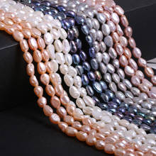 Cuentas de perlas naturales de agua dulce, cuentas de perlas de golpe Irregular para la fabricación de joyas de moda, collar elegante, pulsera, regalo de 14 pulgadas 2024 - compra barato