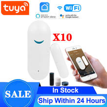 Sensor inteligente de segurança doméstica, detector de sensor, wi-fi, para porta e janela, alarme tuya/smart life, compatível com alexa, google tuya, sensor inteligente 2024 - compre barato