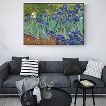 Pinturas de tela van gogh irises para casa, pinturas, pôsteres, impressões, imagem de arte de parede, sala de estar, decoração de casa 2024 - compre barato