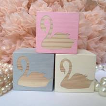 INS Nordic Swan Square Children's Room Home Decoration Solid Wood Cartoon Baby Photo Props Children's Products 2024 - buy cheap