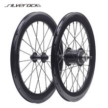 SILVEROCK Alloy Wheels 16" 1 3/8" 349 Rim Brake 6 Speed Inner 3 x 2 External 4cm Aero for Brompton 3sixty Folding Bike Wheelset 2024 - buy cheap