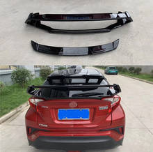 Car Accessories For Toyota CHR 2018 Rear Spoiler TAIL Wing LIP Cover ABS Exterior Car Tail Spoiler For Toyota C-HR 2017 2019 2024 - buy cheap