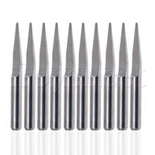 20 Degree 0.6mm Engraving Bits CNC Router Tool for Acrylic/ABS/Metal Pack of 10 2024 - buy cheap