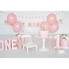 Yeele розовый воздушный шар 1 год День рождения сцена фотографии фоны индивидуальные фотографические фоны для фотостудии 2024 - купить недорого