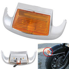 Luz LED de punta de guardabarros delantero para motocicleta, luz de freno de conducción ámbar para Harley FLSTC FLHT FLHTCU Heritage Softail 2024 - compra barato