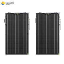 High Quality 100W Customized etfe flexible solar panel equipment mono solar cell 12v battery charger waterproof 2024 - buy cheap