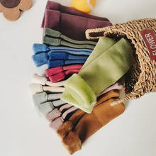 Носки детские из натуральной шерсти, 3 пары/Лот, зимние, мягкие, теплые, От 3 до 12 лет 2024 - купить недорого