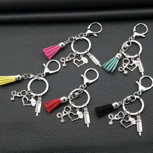 new nurse medical box medical key chain needle syringe stethoscope tassel cute keychain jewelry gift key accessories 2024 - buy cheap